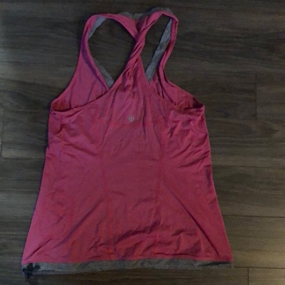 Lululemon racerback tank, pink, size 8 - Picture 2 of 3